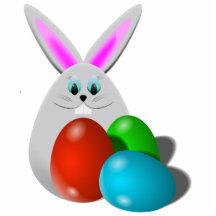 Easter Bunny Eggs Cut Outs