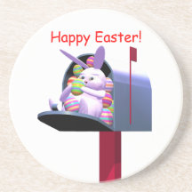 Easter Bunny Mail Coaster