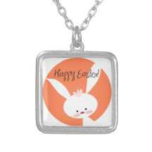 Easter Bunny Personalized Necklace