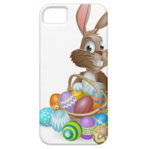 Easter bunny rabbit with Easter eggs basket Case For The iPhone 5