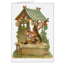 Easter Bunny Roadside Egg Stand Card