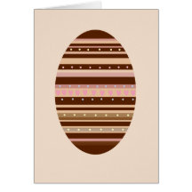 Easter Card - Chocolate Decorated Egg