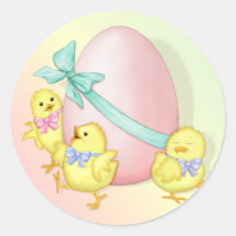 Easter Celebration Round Sticker