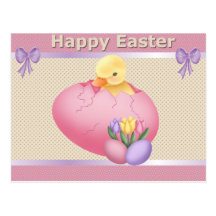 Easter Chick - Postcard
