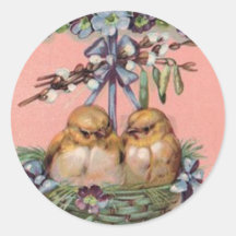 Easter chics stickers