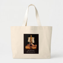 Easter Cross Canvas Bags