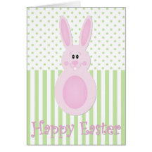 Easter Egg Bunny Happy Easter Card