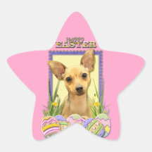 Easter Egg Cookies - Chihuahua - Daisy Sticker