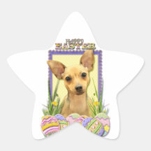 Easter Egg Cookies - Chihuahua - Daisy Sticker