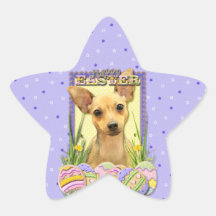 Easter Egg Cookies - Chihuahua - Daisy Sticker