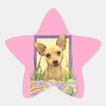 Easter Egg Cookies - Chihuahua - Daisy Sticker