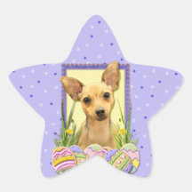 Easter Egg Cookies - Chihuahua - Daisy Stickers