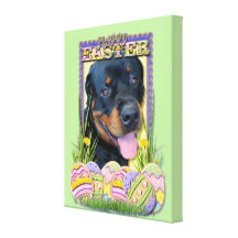Easter Egg Cookies - Rottweiler - Harley Canvas Prints