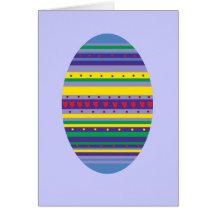 Easter Egg Easter Card - Decorated Egg