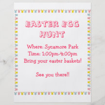 Easter Egg Hunt Flyer Design