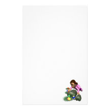 Easter Egg Hunting Custom Stationery