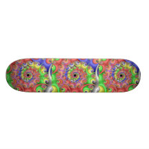 Easter Egg Spiral Fractal Skateboard Deck