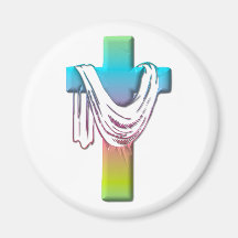 Easter (Empty) Resurrection Cross Magnet