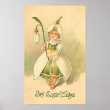 Easter Flower Girl Posters
