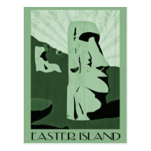 easter island postcards