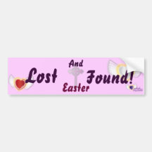 Easter Lost And Found-Customise Bumper Sticker