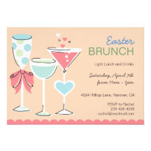 Easter Martini Brunch Invitations