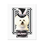 Easter - Some Bunny Loves You - Bichon Frise Canvas Prints