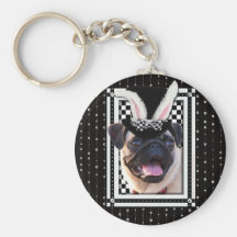 Easter  - Some Bunny Loves You - Pug Key Chains