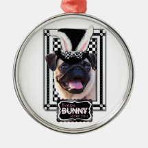 Easter - Some Bunny Loves You - Pug Ornament