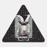 Easter - Some Bunny Loves You - Weimaraner Triangle Sticker