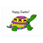 Easter turtle postcard