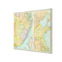 Eastern China political map Canvas Print