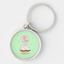 Eat A Cupcake Keychain