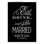 Eat Drink and Be Married cards