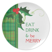 Eat Drink and Be Merry Plate