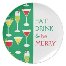 Eat Drink and Be Merry Plate
