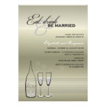 Eat Drink Be Married Champagne Rehearsal Dinner invitations