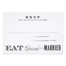 EAT, DRINK | RSVP 3.5 x 5 Announcement