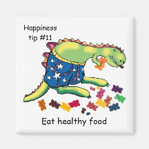 eat healthy food refrigerator magnet