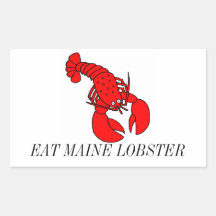Eat Maine Lobster Stickers