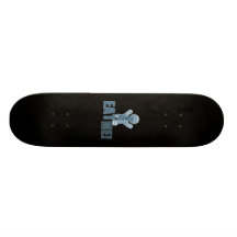EAT ME! Gingerbread Man - Blue Skateboard Deck