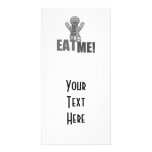 EAT ME! Gingerbread Man - Grey B&W Photo Cards