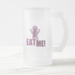 EAT ME! Gingerbread Man - Pink Coffee Mugs