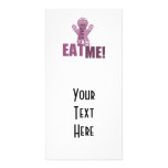 EAT ME! Gingerbread Man - Pink Personalized Photo Card