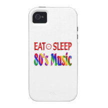 Eat Sleep 80's Music iPhone 4 Cover