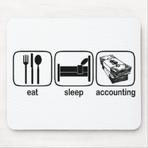 Eat Sleep Accounting Mouse Mat