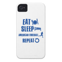 Eat sleep American football iPhone 4 Case