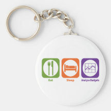 Eat Sleep Analyse Budgets Keychain