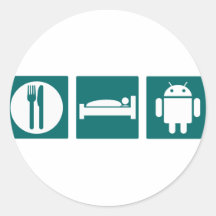 Eat Sleep Android Sticker