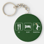 Eat Sleep Basketball Keychain